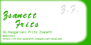 zsanett frits business card